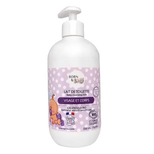 [BIOBB0008] Lait de toilette bébé certifié bio - 500 mL