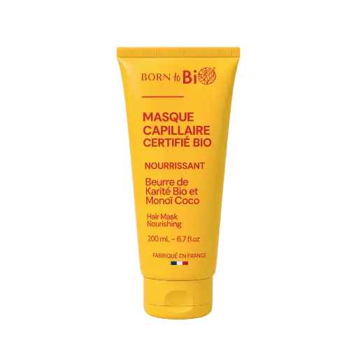 [BIOCH0009] Hair mask, shea butter & monoi, certified organic - 200 mL