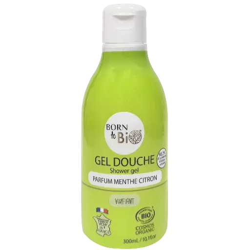 [BIODO0018] Gel douche certifié bio - Menthe & Citron - 300 mL