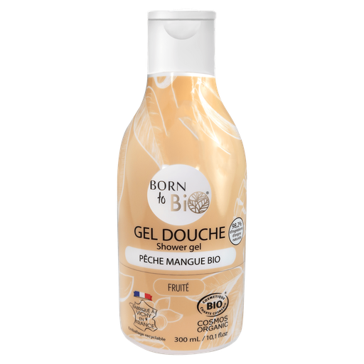 [BIODO0001] Gel douche certifié bio - Mangue Bio & Pêche - 300 mL