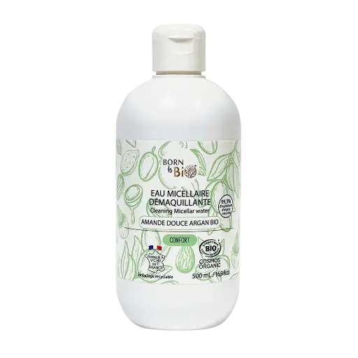[BIOVI0007] Eau micellaire certifiée bio - Amande et Argan Bio - 500 mL