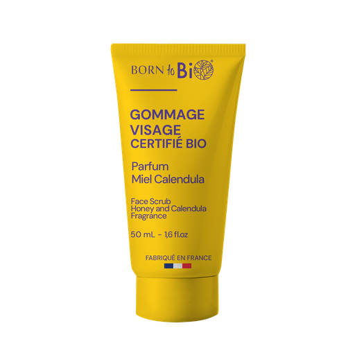 [BIOVI0036] Gommage visage parfum miel calendula - Certifié Bio - 50 mL
