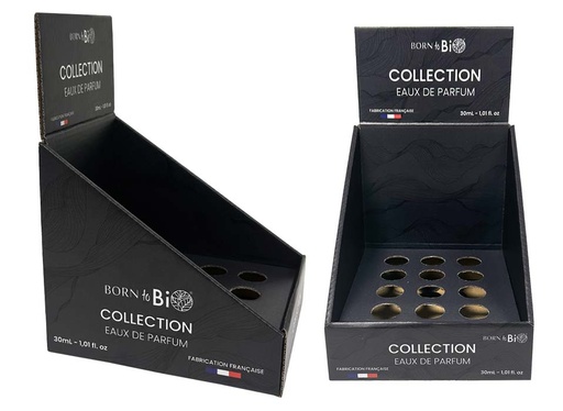 [DISP12EDPBLA] Display parfum noir (12 parfums)